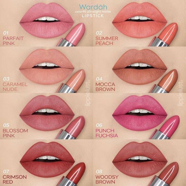 Wardah Exclusive Matte Lipstick 17 Gorgeous Pink 3.8 g Detail Shot